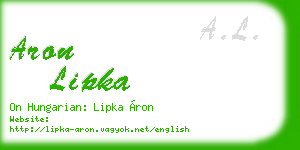 aron lipka business card