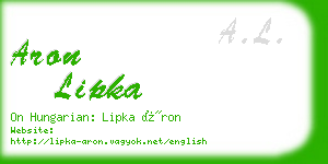 aron lipka business card